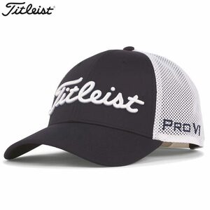 即決 ■ 送料無料 ■ Titleist ■ タイトリスト ■ ツアーパフォーマンス　メッシュキャップ　HJ2CPM ■ ネイビー×ホワイト