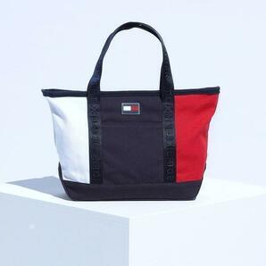 【新品】TOMMY HILFIGER トートバッグ 限定 スモールキャンバス ネイビー 正規品の画像1