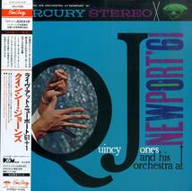 A00586411/LP/クインシー・ジョーンズ楽団「At Newport 61 +1 (1987年・195J-10089・ビッグバンドJAZZ)」_画像1