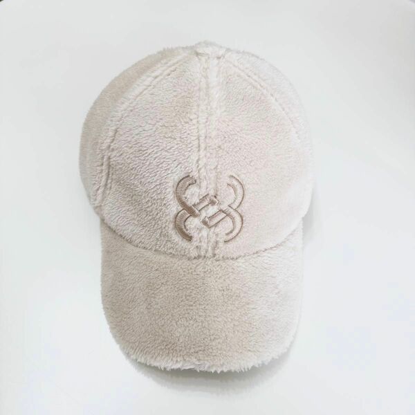 キャップ 帽子 ベージュ H&M 刺繍