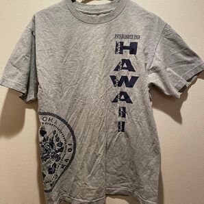 ハワイ諸島　ロゴ　Tシャツ　グレー　Mサイズ