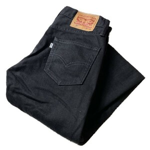 定番モデル! Levi's リーバイス 511 ローライズ テーパード スリム スキニージーンズ デニムパンツ 人気色 ブラック 黒 W29 メンズ 古着