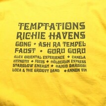 激レア! 90s アイルランド製 ヴィンテージ 1997年 OPEN AIR Burg Herzberg Festival バンド 半袖 Tシャツ イエロー 黄色 XL 当時物 希少_画像5