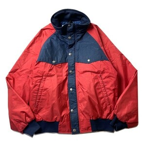 ヴィンテージ! 80s USA製 THE NORTH FACE ノースフェイス ゴアテックス ナイロン マウンテン ジャケット ネイビー レッド 紺 赤 M メンズ