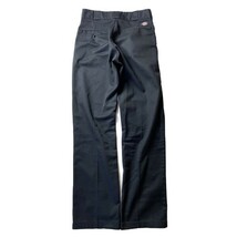 定番モデル! Dickies 874 ディッキーズ ハイウエスト ストレート ワークパンツ チノパン 人気カラー ブラック 黒 W30 / 32 メンズ 古着_画像3