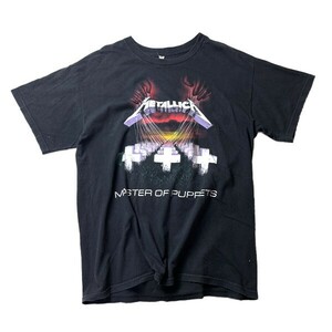 超名作! Metallica メタリカ ヴィンテージ 2006年 Master of Puppets オフィシャル プリント バンド Tシャツ ブラック 黒 L メンズ 古着