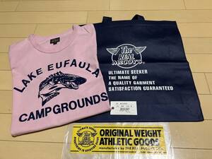 THE REAL McCOY'S(ザ リアルマッコイズ)【JOE MCCOY TEE / LAKE EURAULA　(Tシャツ)、MC23029、PINK、サイズM】タグ、バッグ付き