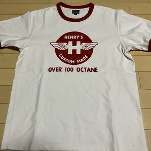 THE REAL McCOY'S(ザ リアルマッコイズ)【JOE MCCOY TEE / HENRY'S(Tシャツ)、MC23027、WHITE×RED、サイズM】タグ、バッグ付きの画像3