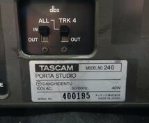 【中古】TASCAM タスカム PORTASTUDIO TASCAM 246 マルチトラックレコーダー JUNK ジャンク 現状渡し_画像8