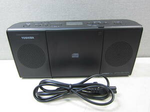 【TOSHIBA CDラジオ TY-C24 2016年製 ブラック】東芝 動作確認済 中古品