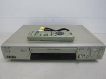 【SONY ビデオカセットレコーダー 2002年製 SLV-NR500】ソニー ビデオカセット再生確認済 中古品_画像1