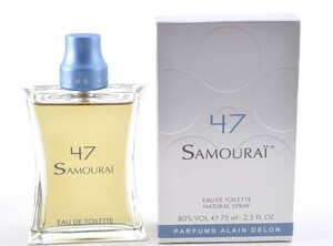 未使用 75ml SAMOURAI サムライ 47 Eau de Toilette オードトワレ 香水 スプレー メンズ 男性 スイス製 箱付き 8G0318003