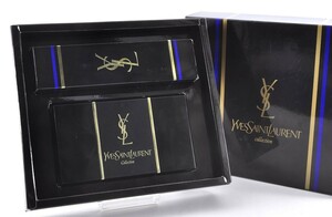 未使用 Yves Saint Laurent YSL イブサンローラン ガスライター ゴールド 金 ロゴ 動作確認済み 箱付き 5A3124