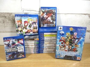 1ZC「1円～ PS VITA ソフト まとめ売り 27本」ジャンク ダブリ有 未開封有 PlayStation Vita 初音ミク/ガンダムブレイカー 他 現状