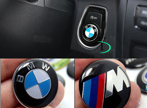 BMW M ロゴ　エンジンスタート　スイッチエンブレム　M3 M5 