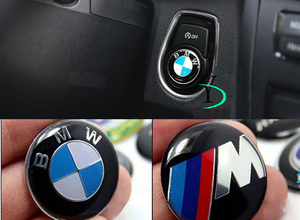 BMW M Logo engine start switch emblem M3 M5