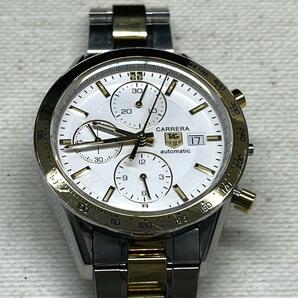 ◆TAGHEUER タグホイヤー Calibre16 カレラ 1860 コンビ 腕時計 余りコマ・箱付き 稼動品◆の画像3