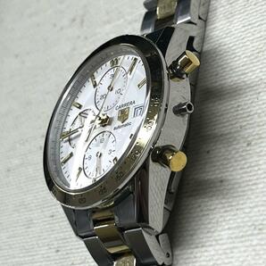 ◆TAGHEUER タグホイヤー Calibre16 カレラ 1860 コンビ 腕時計 余りコマ・箱付き 稼動品◆の画像4