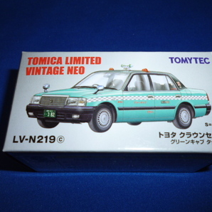 トミカ リミテッドヴィンテージ ネオ LV-N219c トヨタ クラウンセダン グリーンキャブ タクシーの画像1