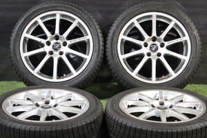 ＜ハブ径57.1＞スポーツテクニック MONO10 17in 7.5+50 PCD112 ミシュラン X-ICE 225/45R17 VW ゴルフ パサート ジェッタ アウディ A3 A6