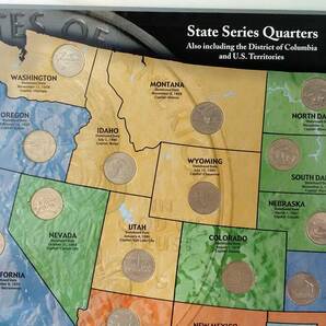 K/ STATE SERIES QUARTERS collector's Map 1999-2009 アメリカ 硬貨 コンプリート 0313-2の画像5