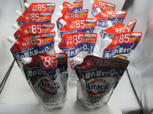  unopened 14 piece set, Kao / attack ZERO.... for 850g, together * large amount * refilling selection detergent * unused 