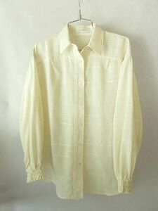 ３）ハンドメイド・手織り木綿で作ったシャツ・生成り・袖口ゴム