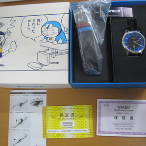 未使用 限定１２００本 ドラえもん 腕時計 ワイアード ドラえもんデザイン限定 AGAK709 ブルー 箱 保証書の画像1