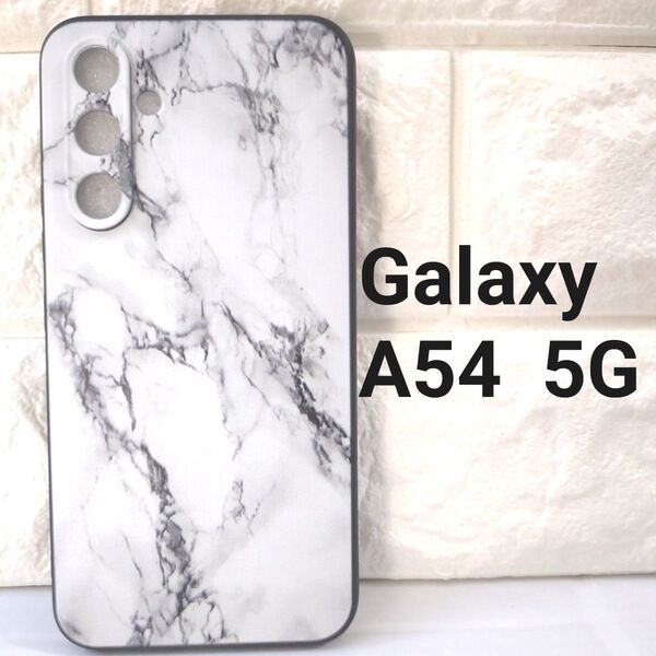 【残り2点】Galaxy A54 5G ケース カバー 白大理石