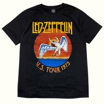 ★新品未使用★レッドツェッペリン LED ZEPPELIN バンドTシャツ 半袖 ロックTシャツ コットン プリント ブラック 黒 Lサイズ 2356_画像6