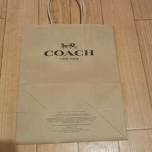 coach コーチ　紙袋　ショッパー　新品未使用　まとめ買い可能 　ショップ袋_画像2