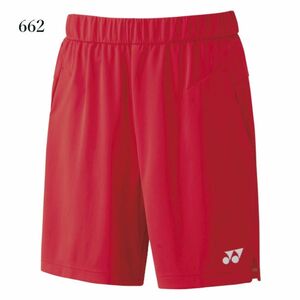 YONEX ヨネックス テニスウェア ハーフパンツ ニットハーフパンツ メンズ 15114 レッド(赤) メンズL 新品