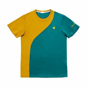 le coq sportif ルコックスポルティフ テニスウェア 半袖Tシャツ QTMWJA03 グリーン(緑) メンズL 新品