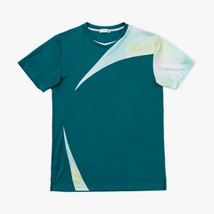 ルコックスポルティフ テニスウェア 半袖Tシャツ グラフィックゲームシャツ QTMWJA06 グリーン(緑) メンズXL 新品