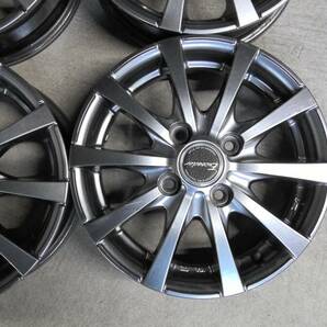 ☆★Exceeder 4Jx13 ＋4３ PCD100 4H アルミホイール 4本セット 中古品★☆の画像3