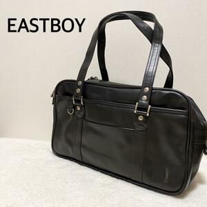 レアEASTBOYイーストボーイセミショルダーバッグトートバッグブラウン焦げ茶