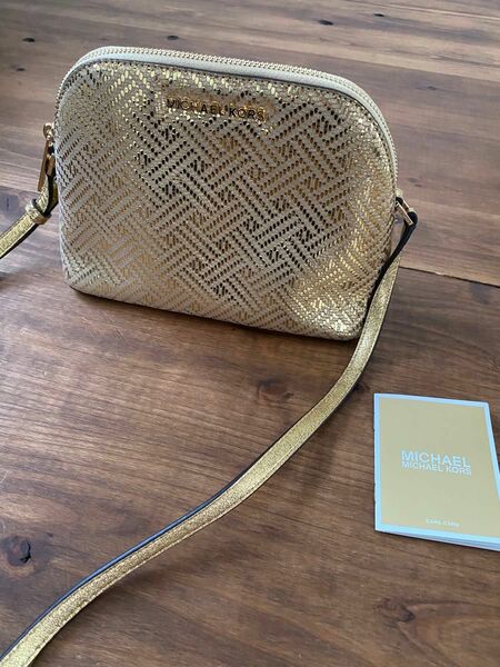 MICHAEL KORS ゴールド　バック　ショルダー　かばん