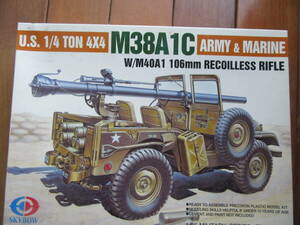 スカイボー1/35 M38A1C U.S.1/4TON WITH 106mm Rec ' Rifle