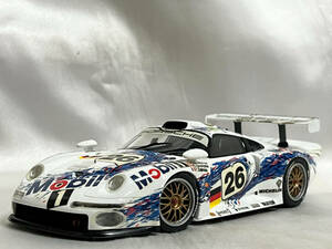 タミヤ 1/24 ポルシェ911 GT1 ル・マン 1996 K.ベンドリンガー/S.グッドイヤー/Y.ダルマス 完成品