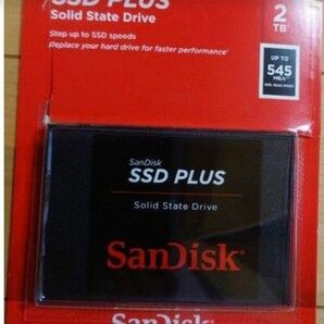 新品同様 SanDisk サンディスク 内蔵 SSD PLUS 2TB 2.5インチ 値下げしました
