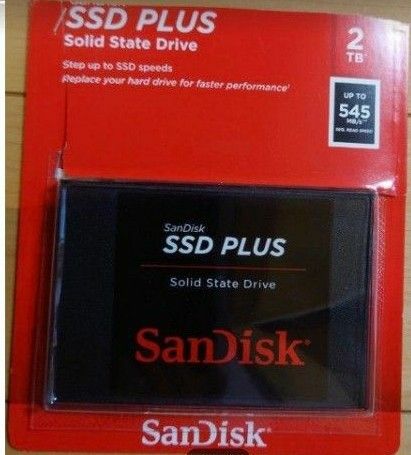 新品同様 SanDisk サンディスク 内蔵 SSD PLUS 2TB 2.5インチ
