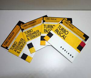 TURBO PASCAL FOR WINDOWS BORLAND 5インチFD×4枚 D ボーランドジャパン PC-9801 5インチ2HD 検索(9800 8800) YW075