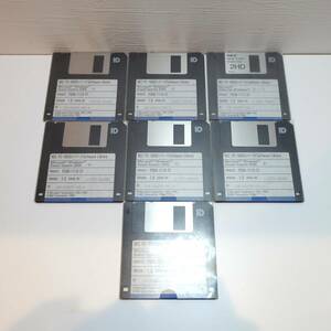 pc-9800 NEC 2HD mini floppy ver1.0 PS98-1118-31 7枚 フロッピー Software Library Microsoft Windows 動作未確認 YW055