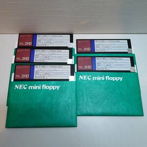 pc-9800 NEC 2HD mini floppy ver5.0 PS98-1004-52 5枚 フロッピー 5インチ Software Library Microsoft Windows 動作未確認 YW072