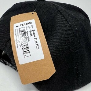TOBE Outerwear スノーモービル スノモ BEAM FLAT BILL ベースポール キャップ カジュアル 帽子 黒 BLACK フリーサイズ 新品未使用の画像7
