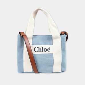 24SS☆Chloe クロエ　2wayデニムショルダーバック