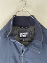 607 LAND'S END 撥水 中綿 ナイロン フルジップ ジャンパー ランズエンド 25周年 サイズ XL 実寸参照_画像3