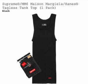 BLACK/M　Supreme MM6 Maison Margiela Hanes Tagless Tank