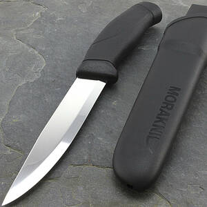 送料コミ追跡アリ◆新品◆モーラナイフ コンパニオン ブラック ステンレス製★Morakniv Companion Black Stainless Made in Sweden