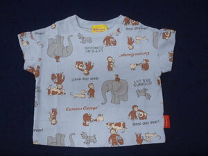 新品　110　おさるのジョージ　半そでTシャツ　アイボリー　レターパック発送（代引き不可）TN8809